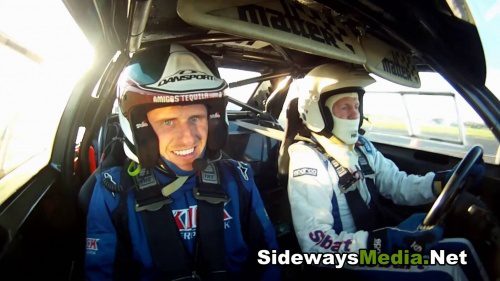 RallyFunJapan | Malcolm and son Matthew Wilson demonstrate the former Hannu Mikkola Audi quattro Sport RallyFunJapan | Malcolm and son Matthew Wilson demonstrate the former Hannu Mikkola Audi quattro Sport