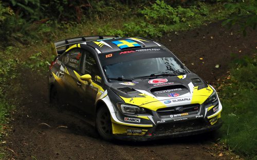 RallyFunJapan | SUBARU DRIVER PATRIK SANDELL VICTORIOUS AT RAIN-SOAKED TOUR DE FOREST RALLY
