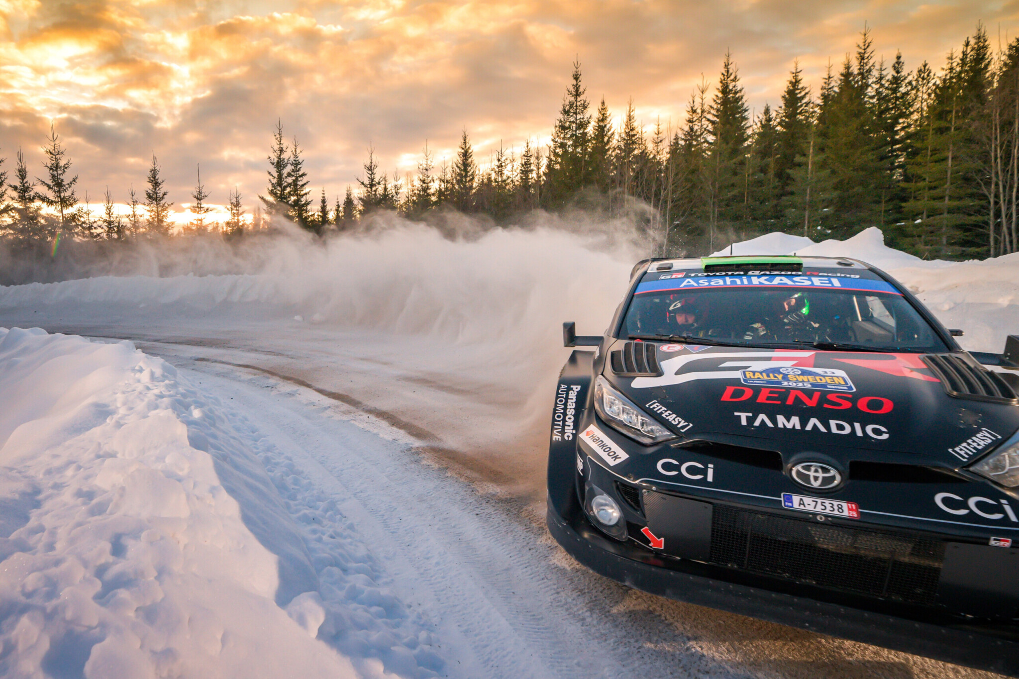 RallyFunJapan | WRC 2025 Rally Sweden DAY1 : エバンス首位、勝田貴元僅差の2位